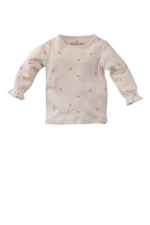 longsleeve Eloisa ecru/zachtoranje