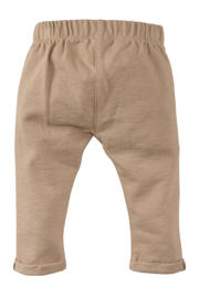 thumbnail: Zandkleurige jongens Z8 newborn broek Christiano van katoen met elastische tailleband en effen