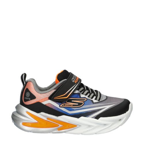 Skechers S Lights Flex-Glow Ultra chunky sneakers met lichtjes zwart/oranje Jongens - maat 25 afbeelding