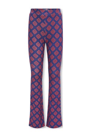 flared legging kobaltblauw