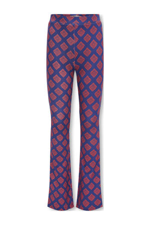 flared legging kobaltblauw