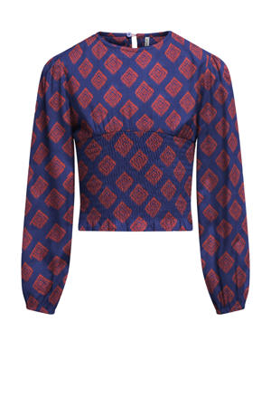 blousetop blauw