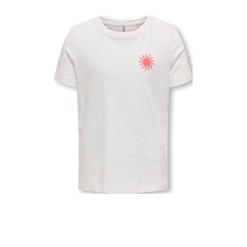 KIDS ONLY GIRL wit Top Meisjes Katoen Ronde hals Effen