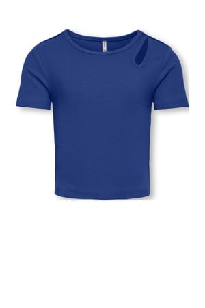 cropped top blauw