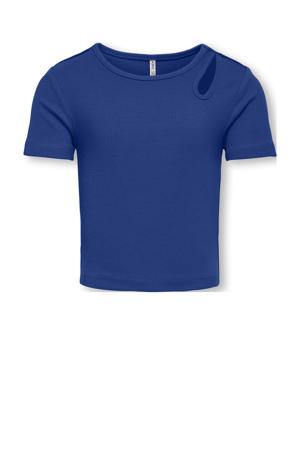 cropped top blauw