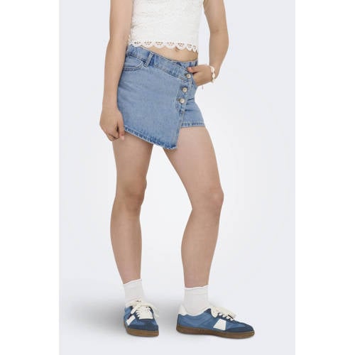 KIDS ONLY GIRL spijkerrok light blue denim Blauw Effen - maat 128 afbeelding