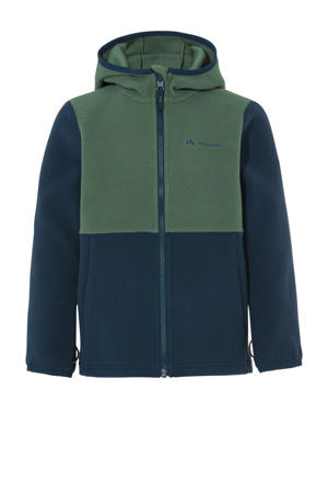 outdoor jas groen/donkerblauw