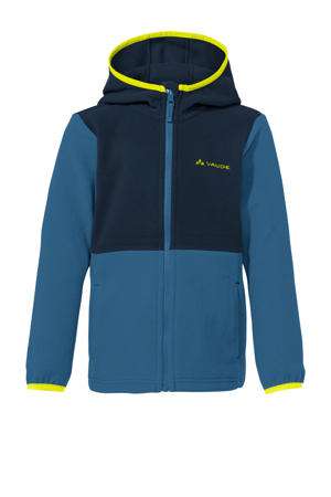 fleece vest blauw/geel