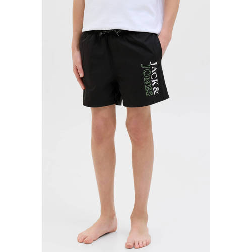 JACK & JONES JUNIOR zwemshort zwart Jongens Polyester Logo - maat 128 afbeelding