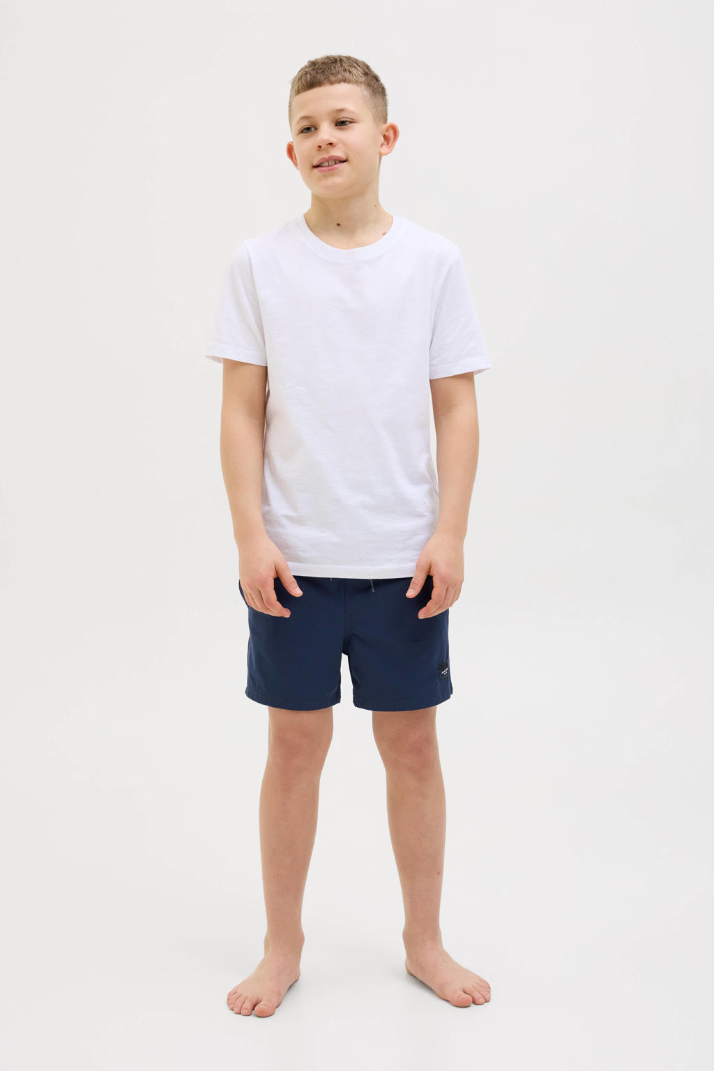 JACK & JONES JUNIOR zwemshort donkerblauw/lichtblauw