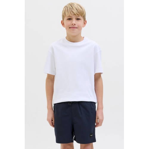 JACK & JONES JUNIOR zwemshort donkerblauw Jongens Polyester Effen