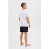JACK & JONES JUNIOR zwemshort zwart/roze