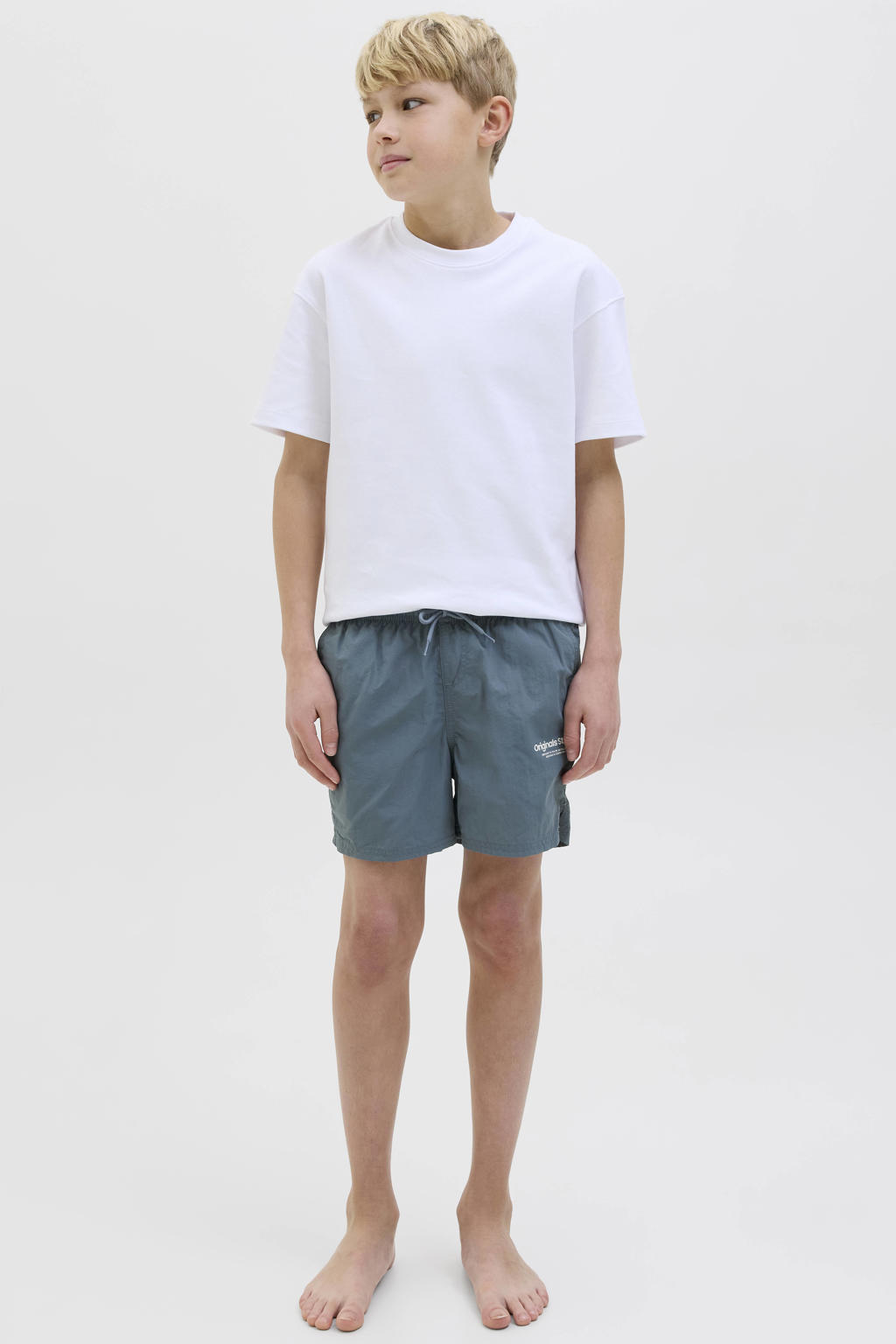 JACK & JONES JUNIOR zwemshort grijsblauw