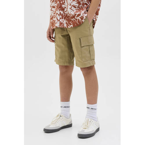 JACK & JONES JUNIOR loose cargo short bruin Korte broek Jongens Katoen - maat 164 afbeelding
