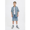 JACK & JONES JUNIOR denim short medium blue denim