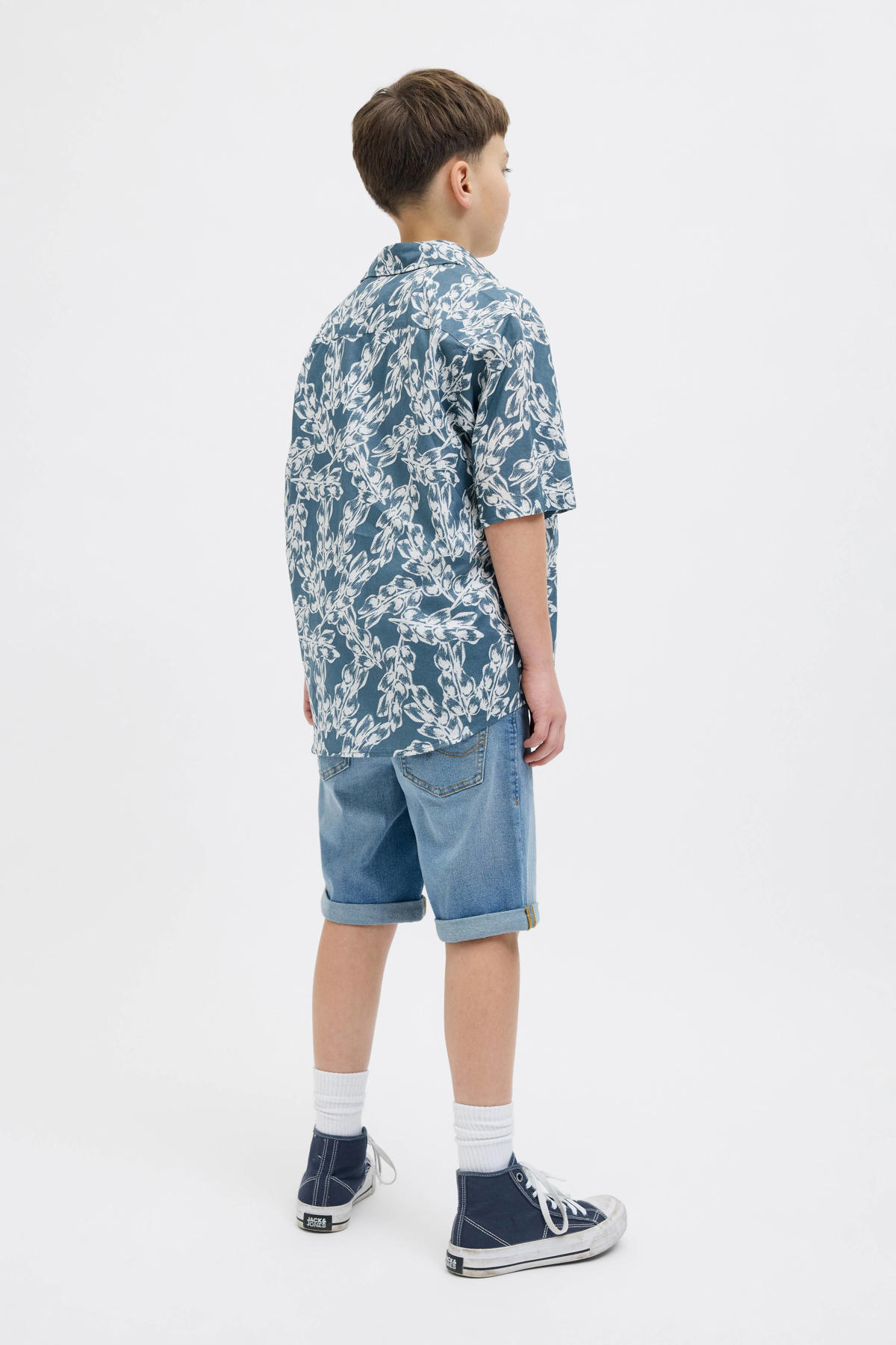 JACK & JONES Junior Camicia Denim Manica Lunga | 100% Cotone Morbido Per Bambini