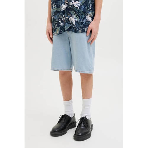 JACK & JONES JUNIOR denim short light blue denim Korte broek Blauw Effen - maat 152 afbeelding