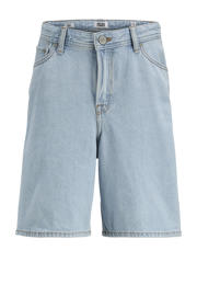 thumbnail: Light blue denim jongens JACK & JONES JUNIOR short van denim met loose fit, high waist en effen