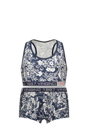   bh top + short donkerblauw