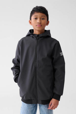 shoft shell jacket donkergrijs