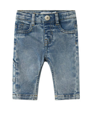 waist regular fit jeans light blue denim