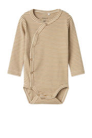 thumbnail: NAME IT BABY overslagromper beige/wit