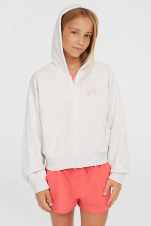 sweatvest grijs melange