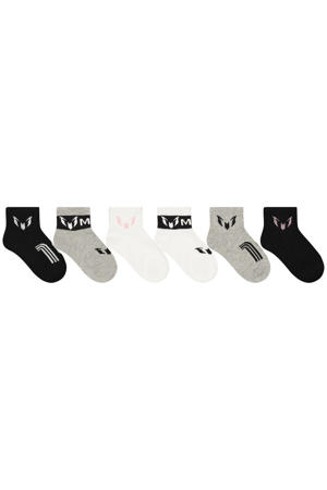sokken - set van 6 zwart/grijs/wit