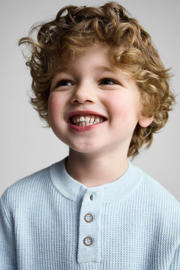 thumbnail: Mango Kids gebreide trui lichtblauw