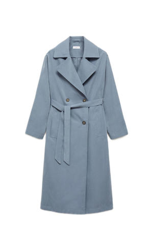 trenchcoat lente blauw