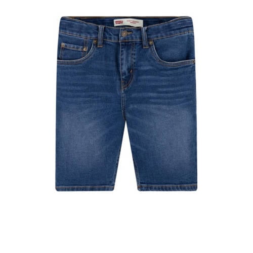 Levi's Kids denim short blauw Korte broek Jongens Stretchdenim Effen