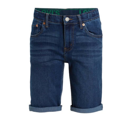 Levi's Kids slim denim short Korte broek Blauw Jongens Stretchkatoen Effen