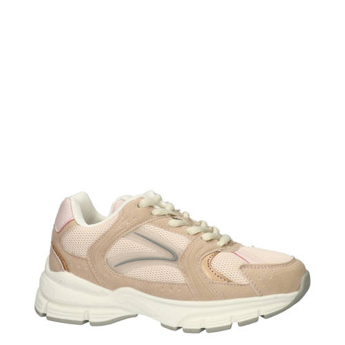 Nelson Kids chunky sneakers beige Meisjes Imitatieleer Meerkleurig