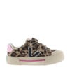 Victoria Tribu Tiras Lona Prints sneakers beige/zwart