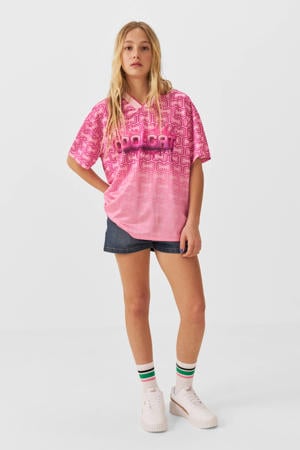 football t-shirt Bailey roze