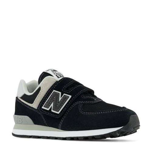 New Balance 574 sneakers zwart/beige Jongens/Meisjes Suede Meerkleurig