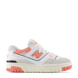 550  sneakers wit/zalmroze