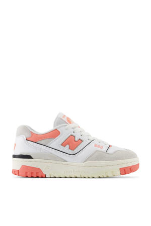 550  sneakers wit/zalmroze