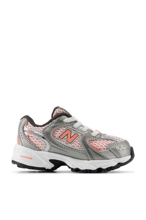 530  sneakers  zilver/wit/oranje