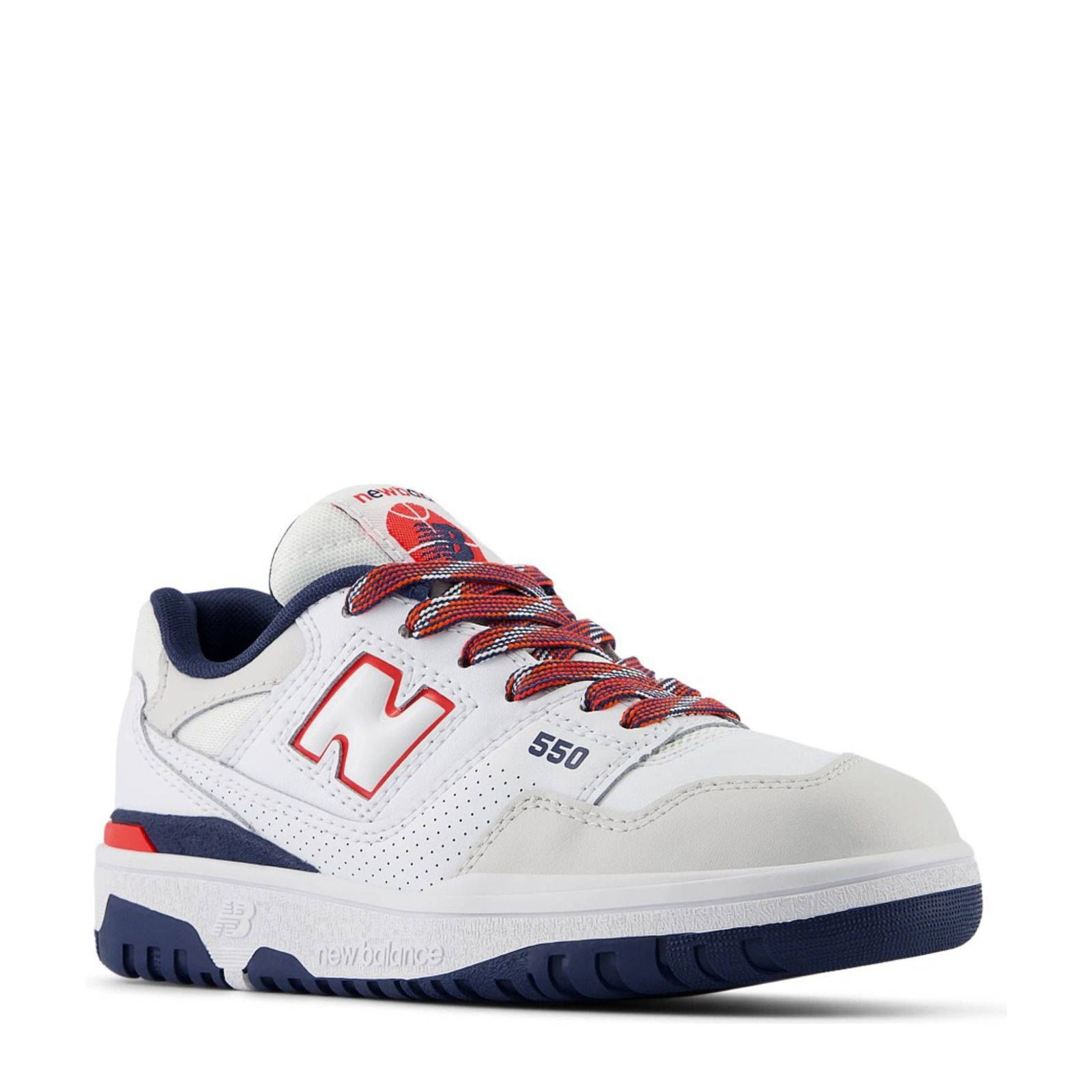 New Balance 550 sneakers wit/donkerblauw/rood | kleertjes.com
