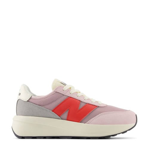 New Balance 370 sneakers lila/rood Paars Jongens/Meisjes Suede Meerkleurig