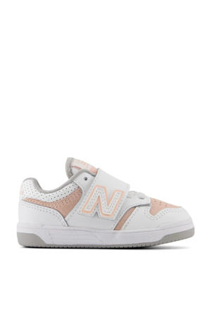 480  sneakers wit/zalmroze