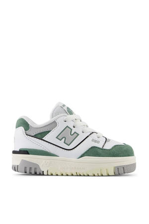 550  sneakers wit/groen/lichtgrijs