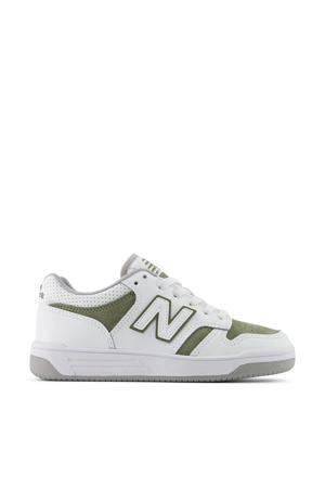 480  sneakers wit/olijfgroen