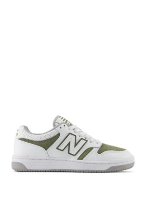480  sneakers wit/olijfgroen
