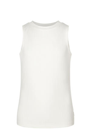 mouwloze top wit