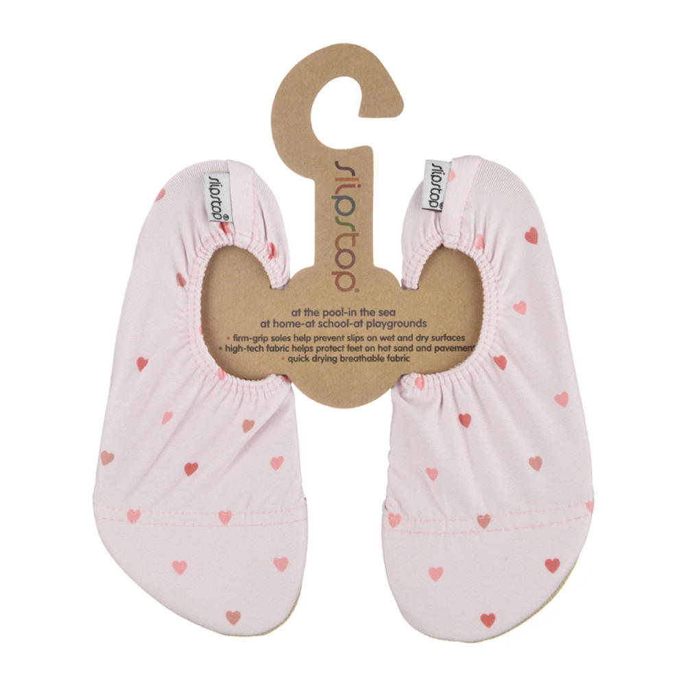 Lichtroze meisjes Slipstop waterschoenen van textiel met all over print