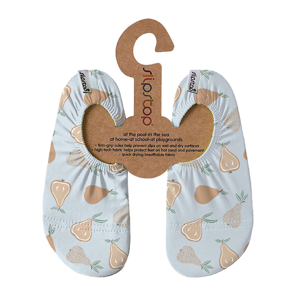 Lichtblauwe jongens en meisjes Slipstop waterschoenen van textiel met all over print