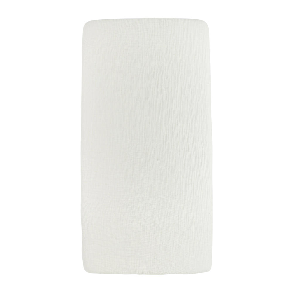 Meyco hoeslaken wieg pre-washed hydrofiel offwhite 40x80cm
