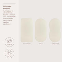 thumbnail: Meyco hoeslaken wieg pre-washed hydrofiel offwhite 40x80cm